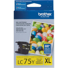 Brother LC75 Yellow Ink Cartridge, High Yield (LC75YS)-High-yield ink cartridge, up to 600 pages