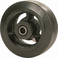 Mold-on Rubber Wheels, Tread Width", 2 1/2, Mold-on Wheels, Bearing Type, Roller, 3 Pack-Wheel Diameter" - 6