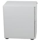 Flash Furniture Modern 3-Drawer Legal/Letter Locking Mobile Filing Cabinet - White-Includes two keys, key lock is replaceable
