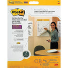 Post-it Recycled Self-Stick Wall Pads, 20" x 23", 2-Pack-No tacks or tape needed with self-sticking sheets