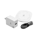 LBT 10 Watts Fast Wireless Charger Pad Qc3.0 Charger Qi Certified - White-Supports up to 7.5W charging for Apple devices and up to 10W for Android devices