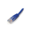 StarTech Category 5E Molded Utp Patch Cable, 7 ft., Blue-Connects workstation to wall outlet