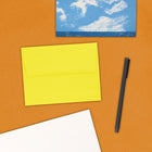 JAM Paper A2 Invitation Envelopes, 4.38 x 5.75, Brite Hue Yellow Recycled, 100 Pack (15839g)-Opening: Booklet