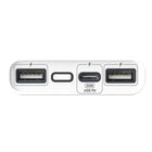 LOGiiX Piston Power Crystal 10,000 mAh Power Bank - White-Battery Capacity: 10,000 mAh