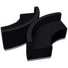 Flash Furniture – Mobilier de réception HERCULES Alon en cuir noir, 4 modules (ZB803840SBK)-Cuir reconstitué noir