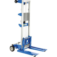 Vestil Winch-Operated Fork Lift Stacker, Straddle Design, 120" Raised Height (A-LIFT-S-HP)-Lifting Capacity: 400 lbs.