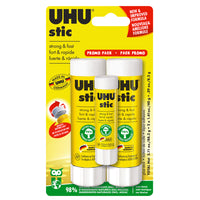 UHU Glue Sticks - 40gr - 2 Pack-Safe, acid-free and non-toxic formula made from 98% natural ingredients