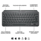 Clavier rétroéclairé sans fil Logitech MX Keys Mini pour professionnels - Graphite-Plusieurs ordinateurs, un seul Flow: associez MX Keys Mini à MX Master 3 ou MX Anywhere 3, et tapez sur plusieurs ordinateurs ou ordinateurs portables dans un flux de travail fluide(2)
