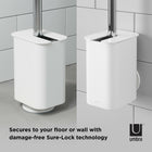 Umbra Flex Sure-Lock Toilet Brush & Holder - Wall Mount or Freestanding - White-8