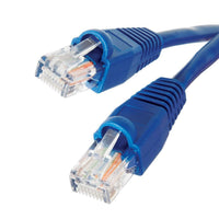 Speedex Cat5e 24AWG 75FT UTP Ethernet Bare Copper Network Cable, Blue-For high performance networking applications, 4-pair (UTP) 24 AWG solid copper