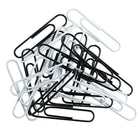 JAM Paper – Trombones géants multicolores, blanc et noir, 60/paquet (352333545)-Taille : 2 po (grand/géant)