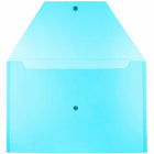 JAM Paper Plastic Envelopes with Snap Closure - Legal Booklet - 9.75" x 14.5" - Blue - 12 Pack -Quantity: 12 per pack