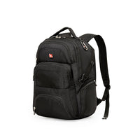 Swiss Gear – Sac à dos pour portatif de 17 po, SWA1456R, noir/gris-Bandoulières ajustables