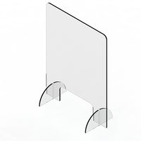 Mark Maker Acrylic Sneeze Guard - 18" W x 23.75" H-Our transparent hygiene sneeze guards reinforce social distancing, while helping to protect front-line employees and customers against the potential spread of germs