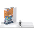 QuickFit Jr. Hevy Duty 8.5" x 5.5" View Binder - Round Ring - 1.5" - White - 6 Pack-1.5"