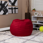 Flash Furniture Small Solid Red Kids Bean Bag Chair-Cotton-Twill Upholstery