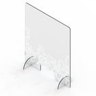 Mark Maker Acrylic Sneeze Guard - 31.5" x 36" - Design #2-Available with acrylic feet to easily stand on countertops for portability and quick installation with no tools required.