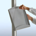 Azar Displays – Tablette pour brochures pour unité autonome (300278-SLV)-Tablette pour brochures