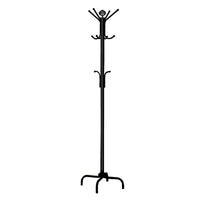 Monarch Specialties 2019 Coat Rack - Black Metal-19"L x 19"W x 70"H