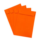 JAM Paper 6 x 9 Open End Catalogue Coloured Envelopes, Orange Recycled, 250 Pack-Gum