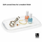 Umbra Droplet Amenity Tray - Acrilic - Clear - 3 Pack-Clear Acrylic