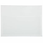 JAM Paper Plastic Expansion Envelopes with Hook & Loop Closure Letter Booklet - 9 3/4" x 13" with 1" Inch Expansion - White - 12 Pack-Colour: White