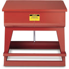 Justrite Steel Floor Standing Rinse Tanks, 11 Gal, 4" x 16" x 8 3/4"-Large parts (up to 16" x 35") can be totally immersed