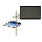 DAC Tablette multi-usages MP-205 système Space Saver, pour bras de moniteur-Livré avec pince de compression ajustable pour la plupart des montants de bras de moniteur ronds (jusqu'à 1,65 po de diamètre)