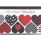Rosedale Gold Greeting Cards/Envelopes - Happy Valentine's Day Grandson - 5-1/2" x 8"- 6 Pack-Printed on premium uncoated card stock