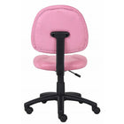 Nicer Furniture - chaise de travail en microfibre - rose-Profondeur du dossier réglable pour s'adapter à différentes préférences d'assise.