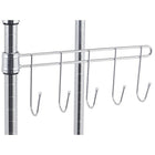 TRINITY EcoStorage  Mobile Closet Organizer, Chrome (TBFZ-2702)-1 Sidebar with hooks - 10 lbss total weight capacity