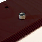 Urbann K2 Lectern No Wheels - Aluminum and Wood - Full Mahogany-1 Interior shelf 305 mm x 330 mm (12" x 13")