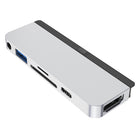 Concentrateur Hyper USB-C 6 en 1-Argent - Aluminium - 6 ports