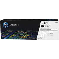 HP 312X (CF380X) Black High Yield Original LaserJet Toner Cartridge-High-yield toner cartridge yields up to 4400 pages