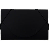 JAM Paper Plastic Business Card Case, Black, 5 Pack (9167043g)-Black