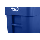 Rubbermaid BRUTE Roll Out Recycling Container-Moves easily on 8" rubber wheels