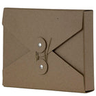 JAM Paper Portfolio with Button and String Closure, Small, 5.25" x 6.75" x 1", Brown Kraft, 5 Pack (6170201g)-Dimensions: 5 1/4" x 6 3/4" x 1" small