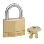 Master Lock 1-9/16in (40mm) Wide Solid Brass Body Padlock-1-9/16in (40mm) Wide solid brass body padlock
