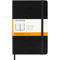 Moleskine Notebook - Medium - Ruled - Hard Cover - 4.5" x 7" - Black-Medium size