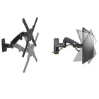 North Bayou F500B Full Motion TV Wall Mount for 50" to 60" TV - Black-Quick and easy installation