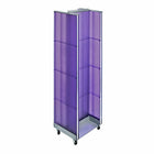 Azar Displays H-Unit Floor Display, 60" x 16", Purple (700431-PUR)-Purple plastic