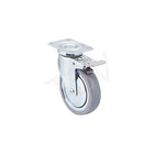 Colson Zinc Plated Caster, 5" (127 Mm), Caster Type: Swivel w/Brake, Capacity: 240 Lbs. (108 Kg.), 2 Pack (Y580T-ECD-TP)-Wheel Diameter: 5" (127 mm)
