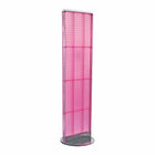 Azar Displays – Présentoir de plancher autoportant à panneau perforé, 16 x 60 po, rose (700250-PNK)-En panneau perforé