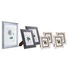 kieragrace KG Farmhouse Gallery Set - Set of 7-4 Raymond (5x7” matted for 4x6”), grey worn-look wood, beveled