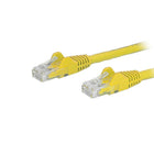 StarTech Cat6 Ethernet Patch Cable with Snagless RJ-45 Connectors, Yellow, 6" (N6PATCH6INYL)-RJ-45 connector-clip protectors eliminate cable snags and breaks during installation