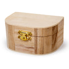 Time 4 Crafts - DIY inachevé Ensemble de boite à trésors/souvenirs en bois - paquet de 12-Mesure: chaque boîte mesure L 10,2cm x l 7cm x H 5,1cm (4"L x 2.75"W x 2"H)