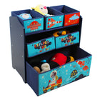 Danawares Outer Space Wooden Storage Bins - Blue-Large Bin Dimensions: 23.4"L x 9.45"D x 11"H