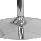 Flash Furniture 31.5" Round Glass Table with 29"H Chrome Base-Clear Tempered Glass Surface
