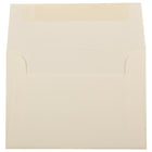 JAM Paper 4bar A1 Envelopes, 3.63 x 5 1/8, Strathmore Ivory Wove, 250 Pack (191133H)-Blank interior for personalized message