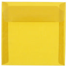 JAM Paper 6 x 6 Square Envelopes, Gold Translucent Vellum, 250 Pack (PACV577H)-Gold translucent envelope